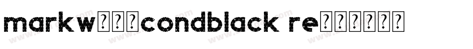 markw01-condblack re字体转换